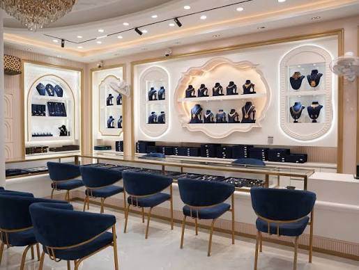 Royal Blue Velvet Private Salon